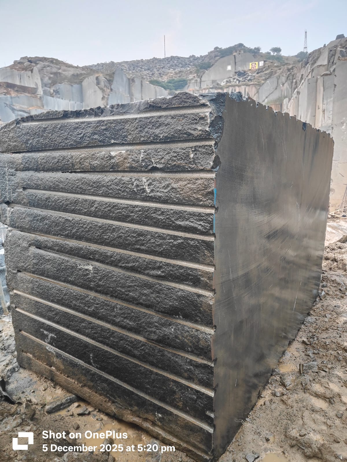 Black granite extraction